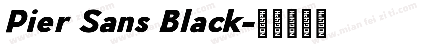 Pier Sans Black字体转换